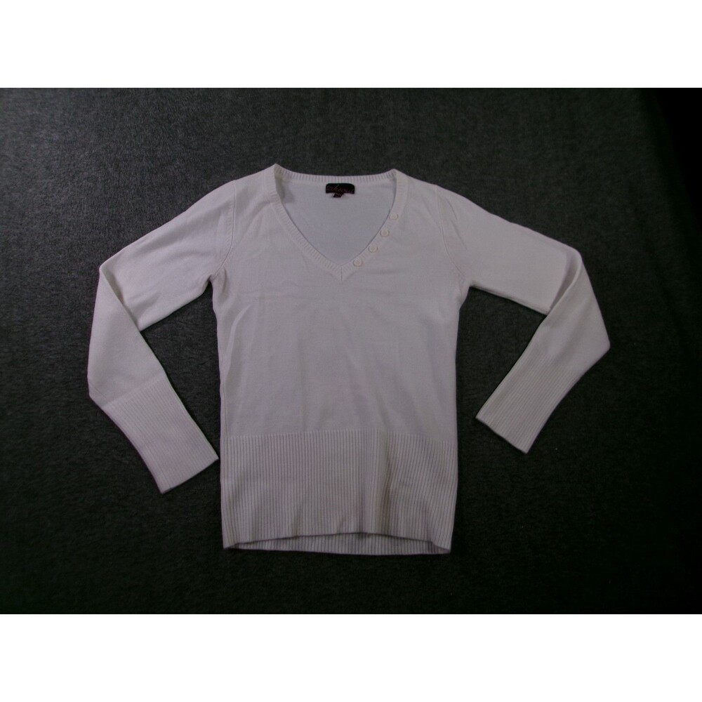 Take Out Sweater Women Extra Large White Causal Office Preppy Capsule Cozy Prep